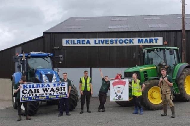 Annual car wash at Kilrea Livestock Market back in September 2020