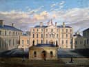 Belfast Royal Hospital in Frederick Street: the courtyard. Watercolour. Picture: Wellcome Trust (https://wellcome.org/press-release/thousands-years-visual-culture-made-free-through-wellcome-images)