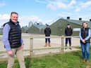 Pictured l-r Moy Parkâ€TMs Director of Agriculture David Gibson, Park Farm (North) farm manager Tony Plaskitt, Park Farm (North) farm assistant manager Joshua Owen, and Moy Park Training Co-ordinator Sandra Iscenko,
