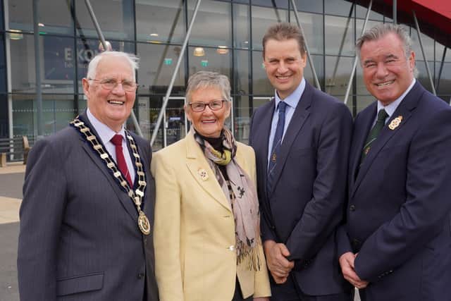 RUAS President Billy Martin, Vice President Christine Adams, Chief Executive, Dr Alan Crowe and Chairman of the Finance Committee, John Martin pictured at the Annual Meeting on Friday 6 March 2020.