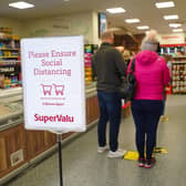A range of new social distancing measures are being implemented to safeguard customers and staff in SuperValu, Centra and MACE stores and Musgrave MarketPlace branches. When entering stores, customers will see reminders about social distancing at the entrance, along with hand sanitisers and we will have staff to manage the number of people going in-store. There will be limitations on the number of customers allowed in store at any one time, depending on the store size.  Protective screens are being rolled out across the network this week.  Stores are also working hard to provide additional support to elderly and less able customers, who are being prioritised. Picture by Brian Thompson.
Photo by Aaron McCracken