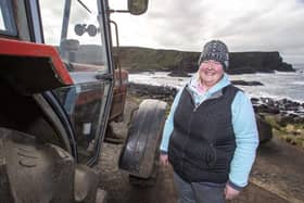 REPRO FREE.. 07/04/20.. Farmer Sandra Hunter who owns the cattle. Pic Steven McAuley/McAuley Multimedia