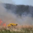 Fire-fighters are battling two large gorse fires in County Antrim.PICTURE MCAULEY MULTIMEDIA