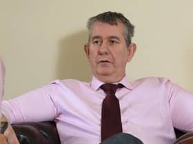 PACEMAKER PRESS BELFAST18/2/2020Edwin Poots, Minister for Agriculture, environment and rural affairs, photographed in his office at Stormont Buildings today. Photo Laura Davison/Pacemaker Press