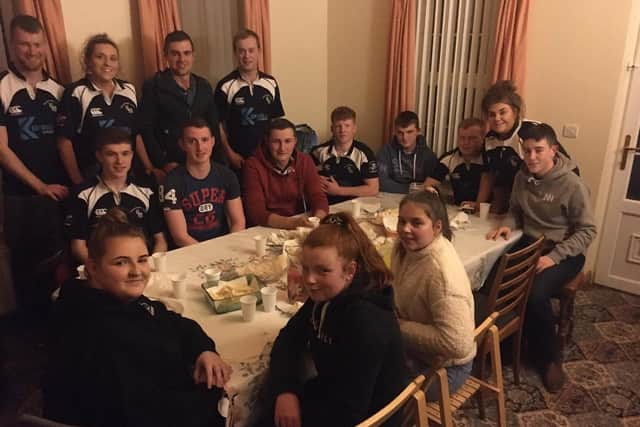 Andrew Gracey pictured to the right, from the Ulster Wildlife cake to Clanabogan YFC to give a talk and show the club how to make an easy bird house
