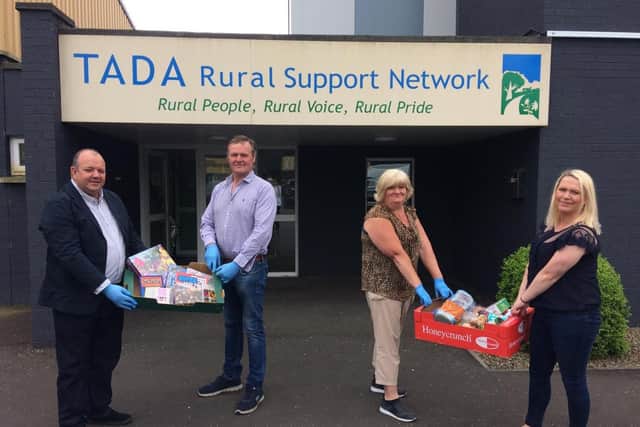 From left: Colin Loughran, Action Mental Health, Kyle Savage, vice chair TADA Rural Support Network, Geraldine Lawlor, chair TADA, and Terri Carvillle, community development officers TADA