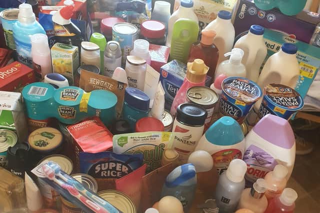 Donaghadee YFC decided to hold a collection for our local Foodbank, based in Shore Street Presbyterian Church.  Members were encouraged to donate items of food and toiletries such as washing detergents, long life milk, tinned meals, rice and pasta