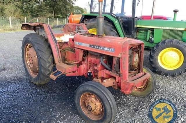 This International 454 is one of the lots listed in Ballymena Livestock Market's online auction.