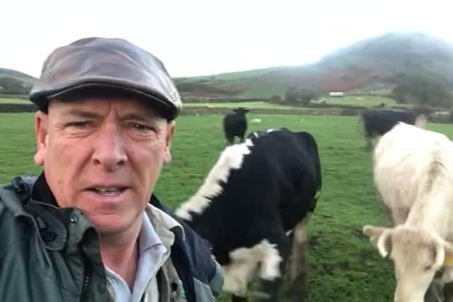 Gareth Wyn Jones shared his thoughts while feeding his cattle this week.