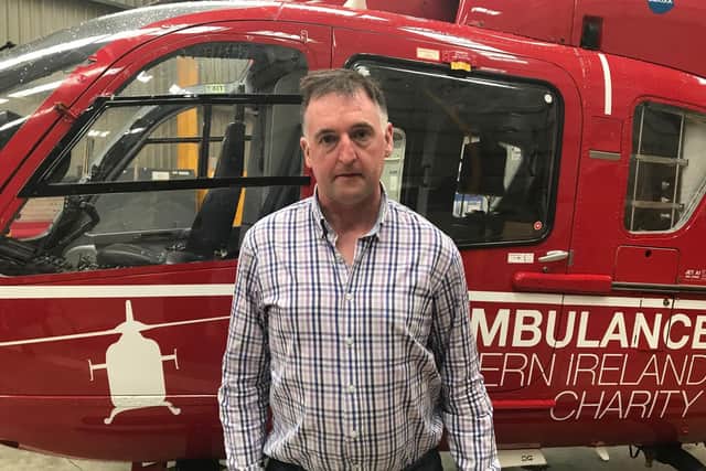 George Haslett was overcome by slurry fumes and required the Air Ambulance.