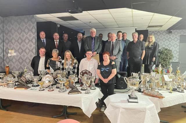 Doagh & Dist members pictured at their annual prize nigh