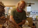 Basket maker and willow artist Clive Lyttle.