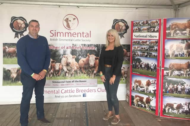 September: Chairman Keith Nelson, and secretary Julie Stinson, pictured at Balmoral Show.
