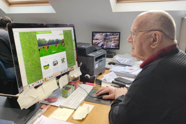 David Rankin (Chairman of ACA NI) browsing through the new website