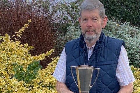 John Beggs with the Syngenta Plant protection Cup