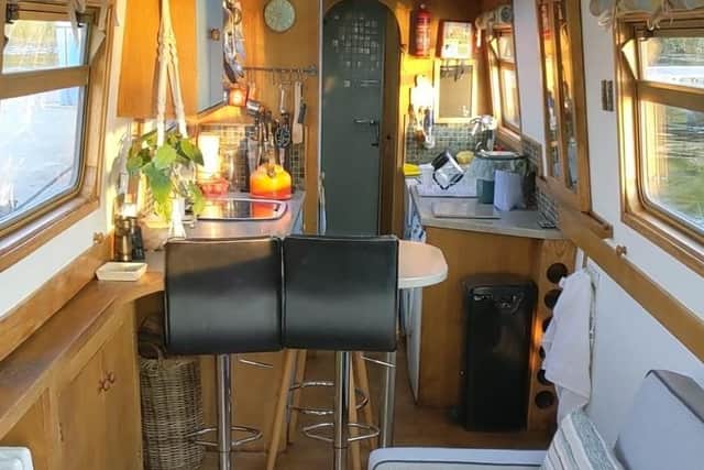 Josh and Sophie have been making the most of the space on their narrowboat