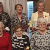 Six ladies from Kells &amp; Connor WI were made honorary members at the annual dinner in the Rosspark Hotel.  President Rosemary McAllisterpresented five of those present with their honorary membershiptogether with a single yellow rose, symbolising 'friendship';.Back L-R Rosemary McAllister (President), Margaret Erwin, MarjorieMcDowell (a founder member).  Front L-R  Margaret McKay, MargaretMcIlveen and Sally Harper. (Ruby McSeveney was unable to be present).Congratulations to all of these long-standing members who have dedicated many years to theWomens' Institute.
