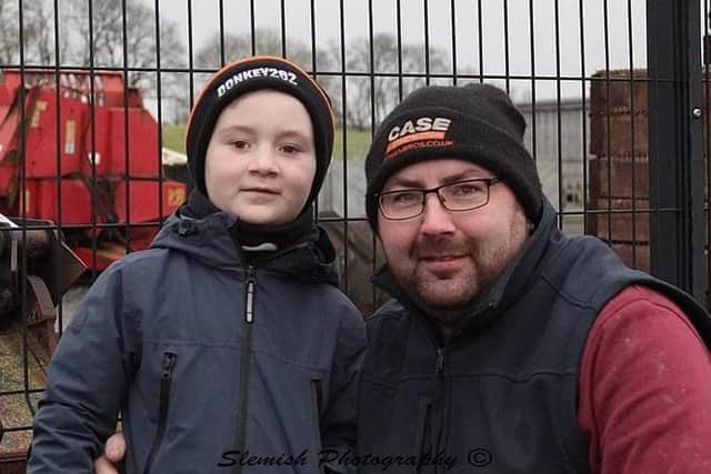 Seven-year-old Harry Simpson and his dad William