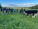 Members of the Multi-Species Sward for Beef & Sheep EIP Group at a visit to UCD Lyons Estate in October.