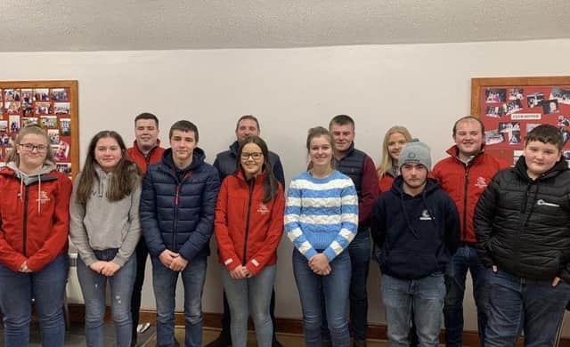 The newly elected committee of Kilraughts YFC