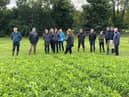 Members of the Multi-Species Swards for Beef &amp; Sheep EIP Group visiting the Devenish Lands at Dowth on their autumn study tour.