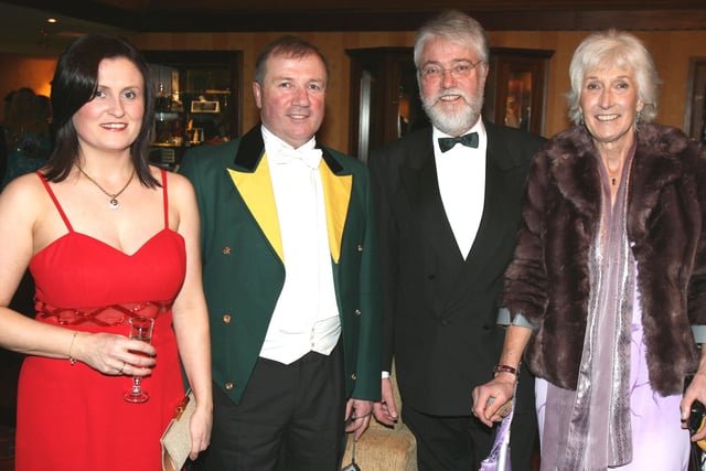 Ian and Gillian Holmes and Michael and Hope Gardiner pictured during the Route Hunt Charity Ball at the Lodge Hotel in 2007. Image: Kevin McAuley