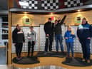 Members of Mourne YFC enjoy a trip to formula karting. Pictured from left to right. Rebecca Connor, Darragh Stevenson, Connor Gannon, Colm McNamee, Laura Bartley and Darren Corbett.
