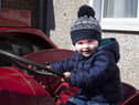 William McAfee pictured at the Mosside Tractor Run to raise funds for the Air Ambulance NI