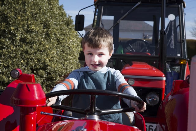 Jacob Quinn pictured at the Mosside Tractor Run to raise funds for the Air Ambulance NI