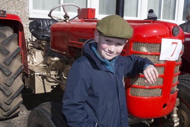 Thomas Hanna pictured at the Mosside Tractor Run to raise funds for the Air Ambulance NI