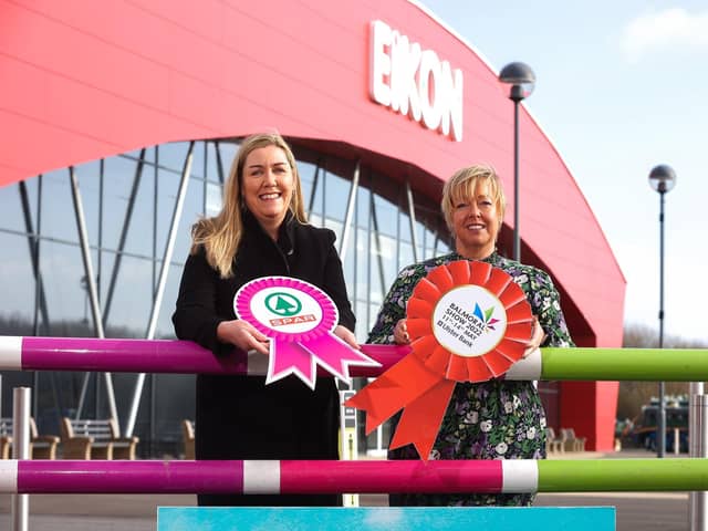 Bronagh Luke, Head of Corporate Marketing at Henderson Group is pictured with Vickie White, Business Development Executive, RUAS. SPAR NI is returning as Platinum Sponsor of the 2022 Balmoral Show for the 11th year, when The Show returns to Balmoral Park from the 11 â€“ 14 May 2022.