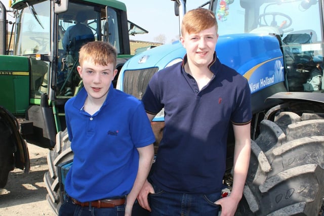 James and Daniel Shannon supported the tractor run