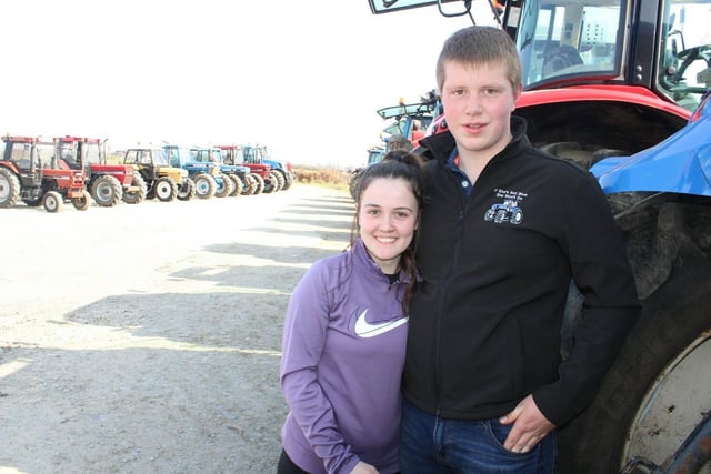 Josh McBride and Aimee Long at the tractor run