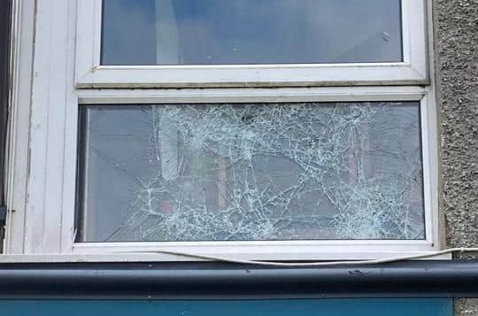 Another window smashed at Ballymoney Showgrounds