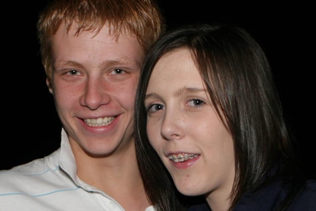 Melissa Stewart and Johnnie Whiteside pictured at the Collone YFC boiler suit party at Banville Hotel, Banbridge, Co Down in 2008. Image: Kevin McAuley