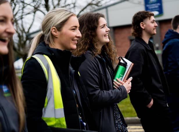 Current Moy Park apprentice and early career team members are pictured as the leading food company launches 100 new apprenticeship opportunities across its GB and NI sites.