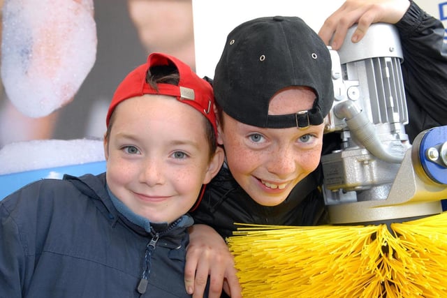Pictured at the De Laval stand at Balmoral Show 2007 are brothers, Dan and Ronan Connolly from Loughguile.