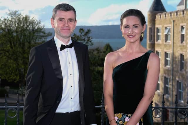 Niall O'Donnell, President, NIGTA pictured with Gill Gallagher, CEO, NIGTA at the Northern Ireland Grain Trade Association Annual Dinner. Photograph: Columba O'Hare/ Newry.ie