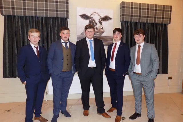Strabane and District YFC pictured at the annual Tyrone YFC efficiency awards, which took place at Glenpark Estate