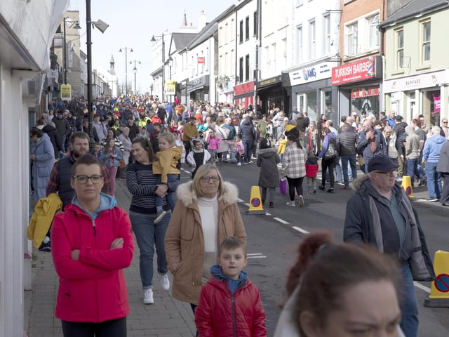 Hundreds turned out to the spring fair in Ballymoney on Saturday, the first major event held by Causeway Coast and Glens Borough Council since the covid Pandemic. PICTURE KEVIN MCAULEY/MCAULEY MULTIMEDIA