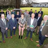 Winners, judges and sponsors who attended the Ulster Grassland Society Grassland Farmer of the Year competition awards event in the Dunadry Hotel recently