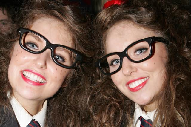Faith Hawthorne and Ingrid Dickson, from Newtownhamilton, pictured at the St Trinian's night disco held at the Coach in Banbridge, organised by Artana YFC in 2009. Picture Steven McAuley/Kevin McAuley Photography Multimedia.