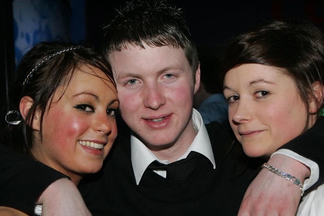 Alison Henry, Brian O Hara and Christine Henry pictured at the St Trinian's night disco held at the Coach in Banbridge organised by Artana YFC in 2009. Picture Steven McAuley/Kevin McAuley Photography Multimedia.