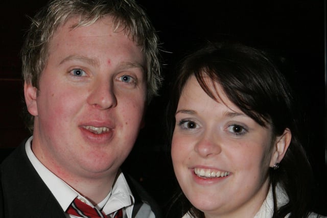 Kathryn Little and Ben Simamon pictured at the St Trinian's night disco held at the Coach in Banbridge, organised by Artana YFC in 2009. Picture Steven McAuley/Kevin McAuley Photography Multimedia.