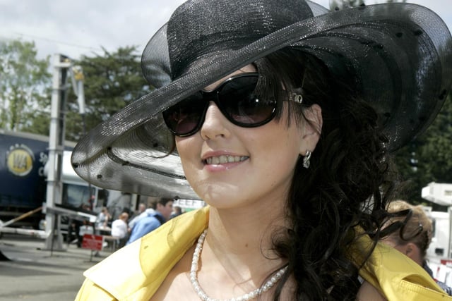 Alexandra McCauley from Clough looks super striking in black and white with a colour boost of sunshire yellow for Ladies' Day at Balmoral Show 2010. Picture Kevin McAuley Photography Multimedia.