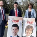 MP Carla Lockhart and ABC councillor Darryn Causby pictured with DUP assembly candidates Jonathan Buckley and Diane Dodds.
