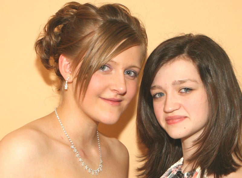 Kathy Irvine and Chelsey Thomson at the 2007 ball. Image: Kevin McAuley