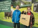 Young visitors to the LMC stand at Balmoral Show