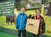 Young visitors to the LMC stand at Balmoral Show