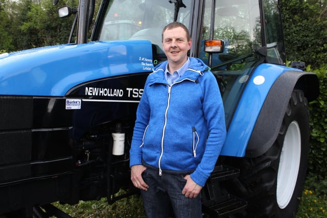 John Henning at the tractor run at Annahinchago last Friday night in aid of the Air Ambulance Northern Ireland